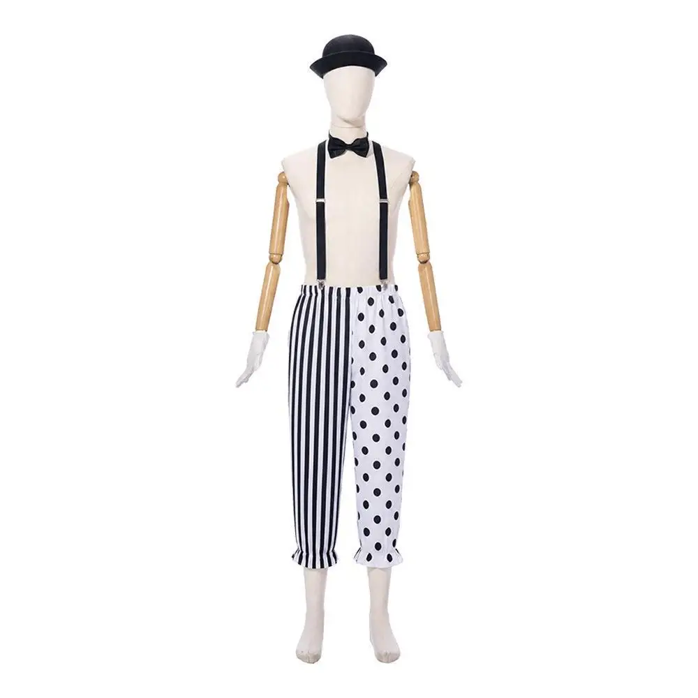 Anime Cosplay Couple - Black And White Mime Clown Couple