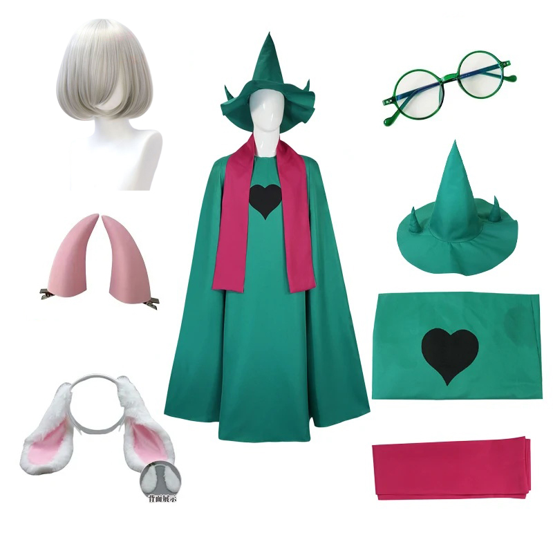 Anime Cosplay Glasses - Halloween Deltarune Prince Ralsei Full Cosplay