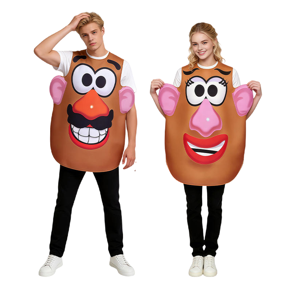 Anime Cosplay Couple - Potato Head Costume Mr. and Mrs.