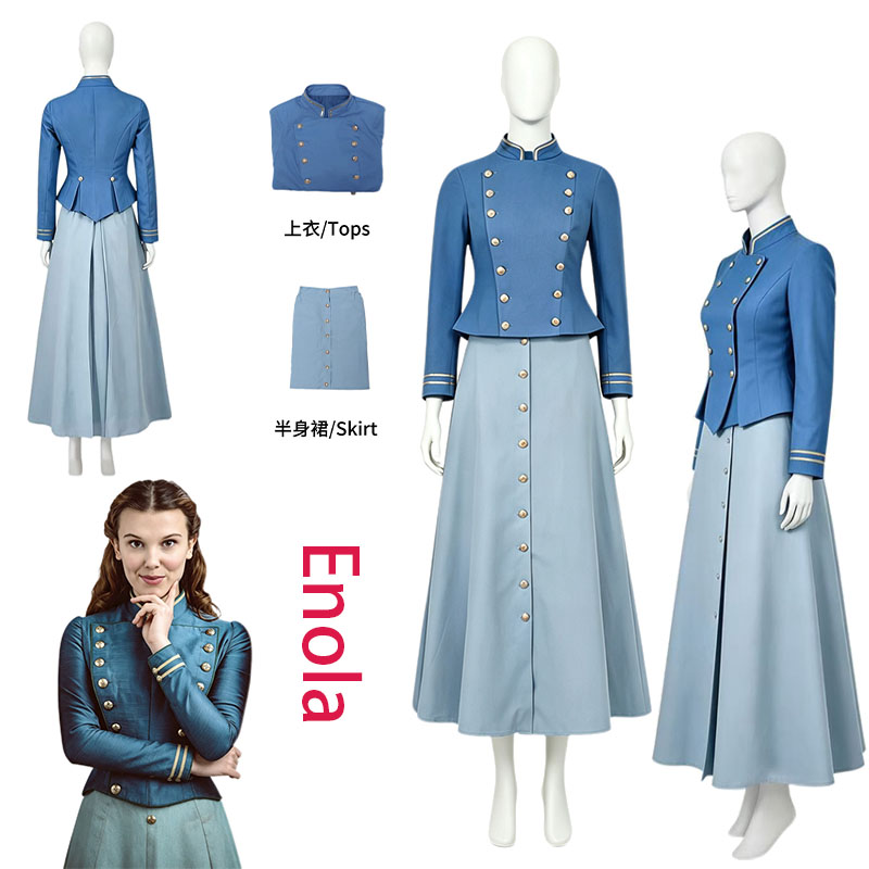 Anime Cosplay Female Characters - WHH Movie Enola Cosplay Costume Holmes