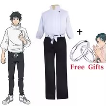Anime Cosplay Couple - Anime Cosplay Set White Stand Collar