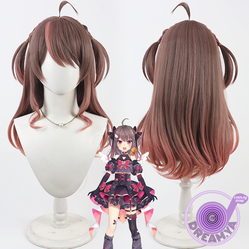 Anime Cosplay Pink - Natsuiro Matsuri Cosplay Wig Vtuber Brown