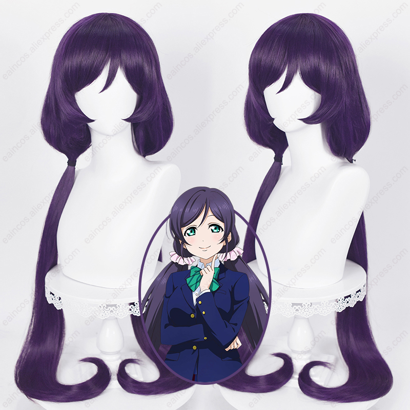 Anime Nozomi Tojo Cosplay Wig  - огляд і ціна Anime Cosplay Long Black Hair