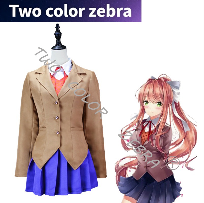 Doki Doki Literatur club Rolle - огляд і ціна Anime Cosplay Kostüm
