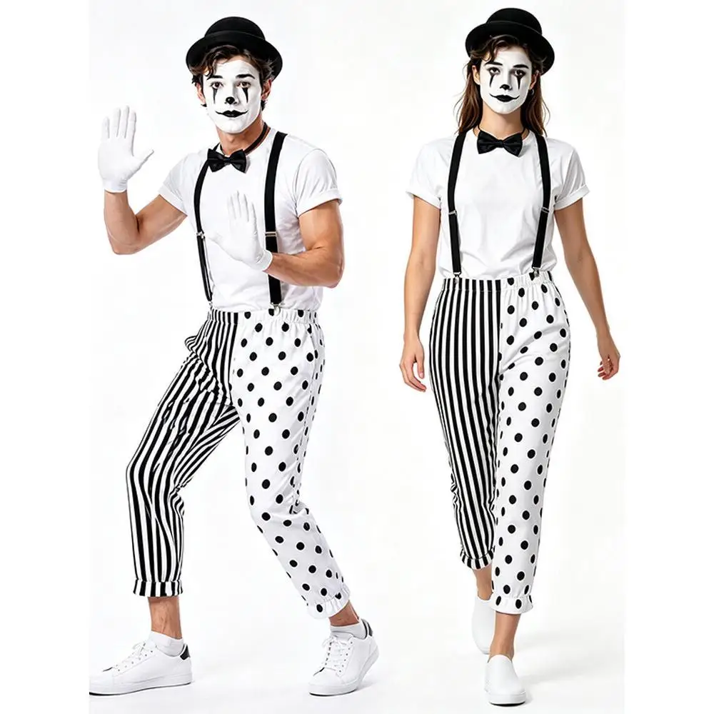 Black And White Mime Clown Cou - огляд і ціна Anime Cosplay Couple