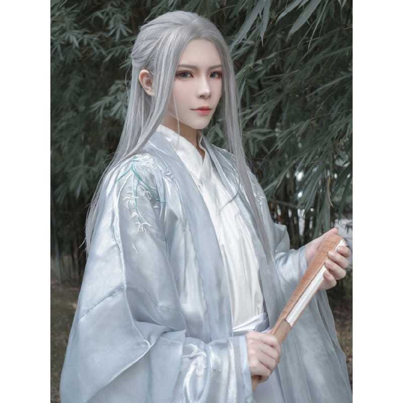 Men Hanfu Long Straight Hair A - огляд і ціна Anime Cosplay Japanese
