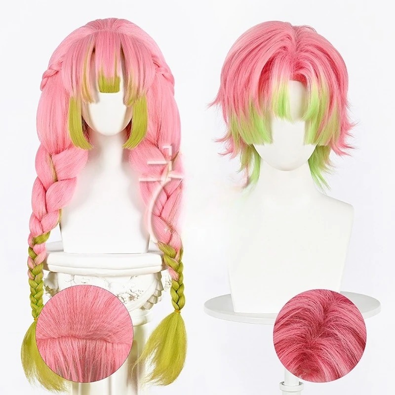 Kanroji Mitsuri Cosplay Wig Pi - огляд і ціна Cosplay Anime Pink Hair