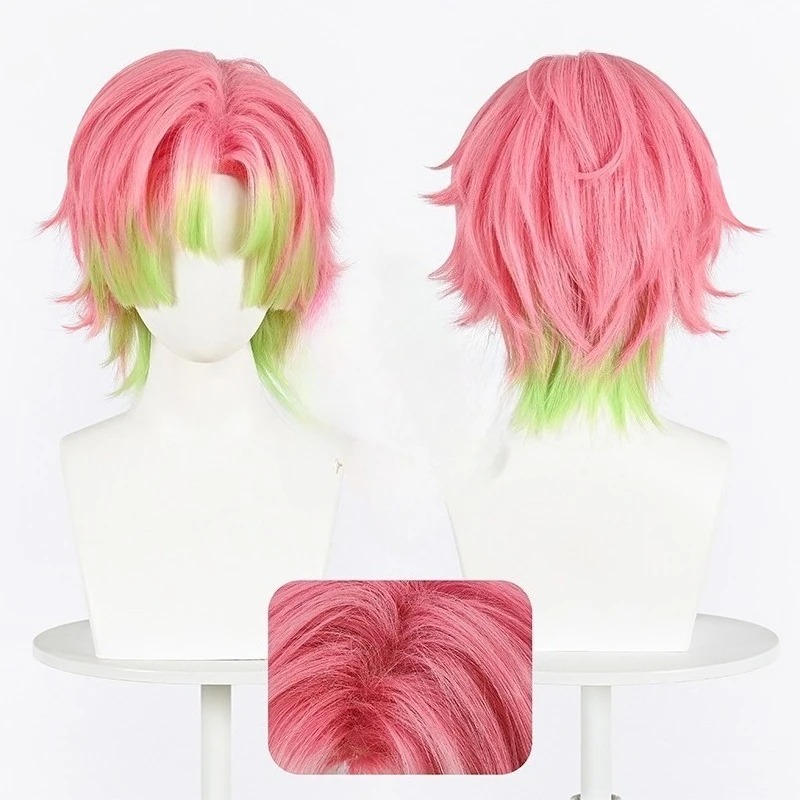 Kanroji Mitsuri Cosplay Wig Pi - огляд і ціна Cosplay Anime Pink Hair