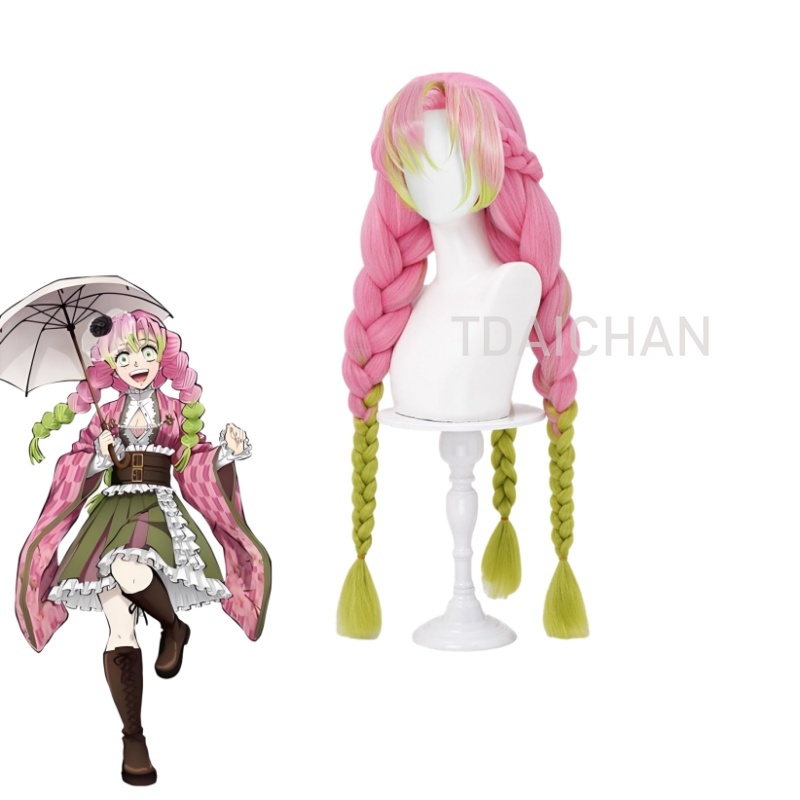 Anime Kanroji Mitsuri Cosplay  - огляд і ціна Cosplay Anime Pink Hair