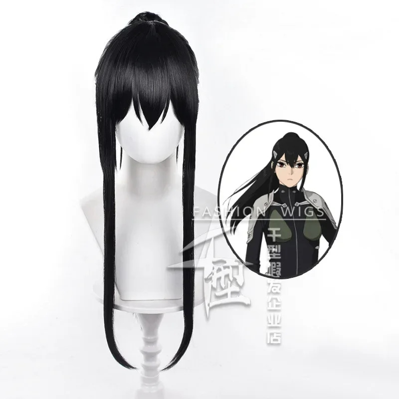 2025 aaa Captain Cosplay Wig A - огляд і ціна Anime Cosplay Long Black Hair